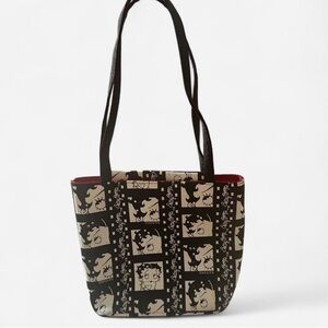 Black and White Graphic Tote Bag